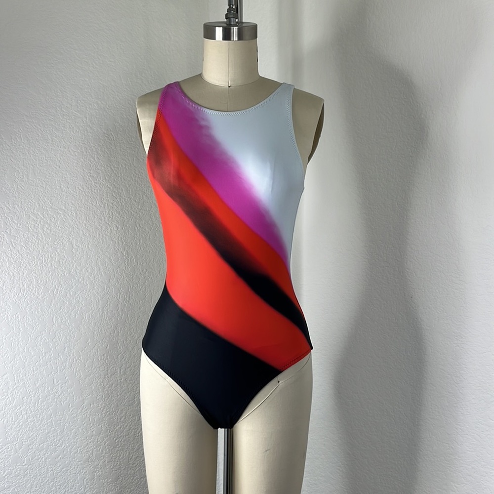 DRIES VAN NOTEN X Len Lye SS 21 Greta cutout striped swimsuit - Picture 4 of 9